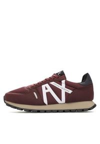 Armani Exchange Sneakersy XUX169 XV660 A552 Bordowy. Kolor: czerwony
