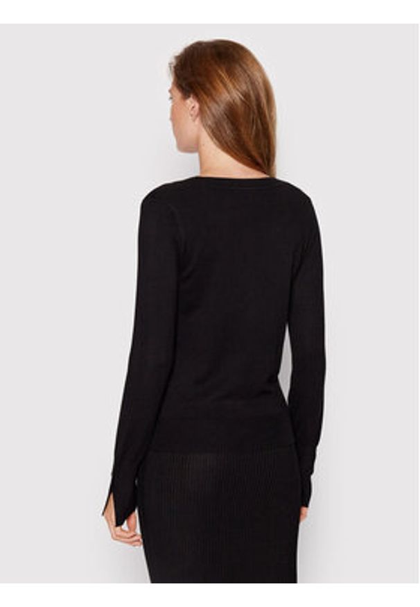 Guess Kardigan Zena W2YR33 Z2V62 Czarny Regular Fit. Kolor: czarny. Materiał: wiskoza