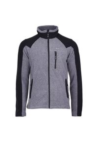 Hi-tec - Polar męski Hi-Tec Monar - szary, Rozmiar M. Typ kołnierza: kołnierzyk stójkowy. Kolor: szary. Materiał: polar #1