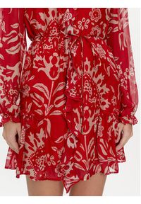 Liu Jo Sukienka codzienna MA4261 T2559 Czerwony Regular Fit. Okazja: na co dzień. Kolor: czerwony. Materiał: wiskoza. Typ sukienki: proste. Styl: casual #5