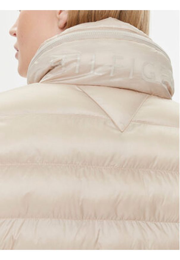 TOMMY HILFIGER - Tommy Hilfiger Kurtka zimowa Global Stripe WW0WW39221 Écru Regular Fit. Materiał: syntetyk. Sezon: zima