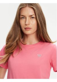 Guess T-Shirt W4YI10 J1314 Różowy Regular Fit. Kolor: różowy. Materiał: bawełna #5