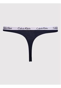 Calvin Klein Underwear Stringi 0000D1617A Granatowy. Kolor: niebieski. Materiał: bawełna #4