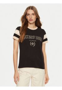 Guess T-Shirt V5RI00 KA260 Brązowy Regular Fit. Kolor: brązowy. Materiał: bawełna