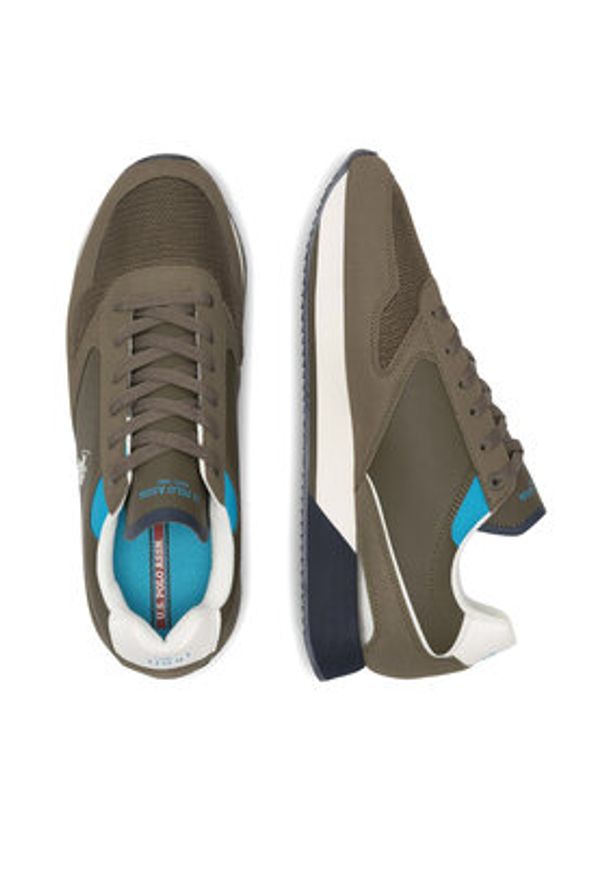 U.S. Polo Assn. Sneakersy NOBIL003G Khaki. Kolor: brązowy. Materiał: syntetyk
