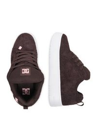 DC Sneakersy CEO-COURT GRAFFIK PLATFORM DC02422210 Brązowy. Kolor: brązowy. Materiał: zamsz, skóra. Obcas: na platformie #6