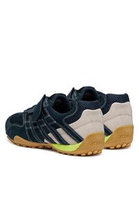 Geox Sneakersy U Snake Original U55MNA 02214 C4002 Granatowy. Kolor: niebieski. Materiał: zamsz, skóra #5