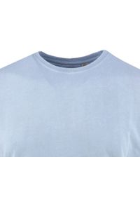 Męski T-Shirt -Brave Soul- Delikatny Efekt Sprania Tkaniny - Błękit. Okazja: na co dzień. Kolor: niebieski. Materiał: bawełna. Sezon: lato, wiosna. Styl: casual #3