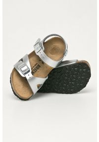 Birkenstock - Sandały dziecięce Rio. Zapięcie: klamry. Kolor: srebrny. Materiał: materiał, guma. Wzór: gładki #2