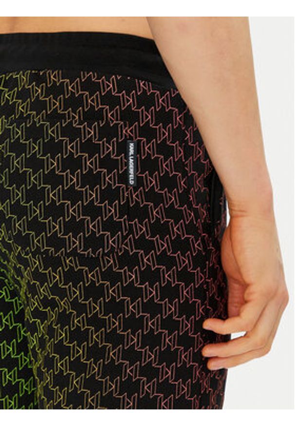 Karl Lagerfeld - KARL LAGERFELD Szorty sportowe 705401 552917 Czarny Regular Fit. Kolor: czarny. Materiał: bawełna. Styl: sportowy