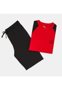 Sinsay - Piżama dwuczęściowa z bawełny - Czerwony. Kolor: czerwony. Materiał: bawełna #1