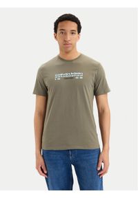 Calvin Klein Jeans T-Shirt SS 30s EU LV04RG800G Zielony ciemny Regular Fit. Kolor: zielony. Materiał: bawełna #1