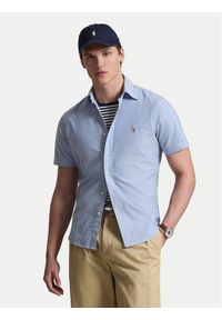 Polo Ralph Lauren Koszula 710850782001 Błękitny Custom Fit. Typ kołnierza: polo. Kolor: niebieski. Materiał: bawełna #1