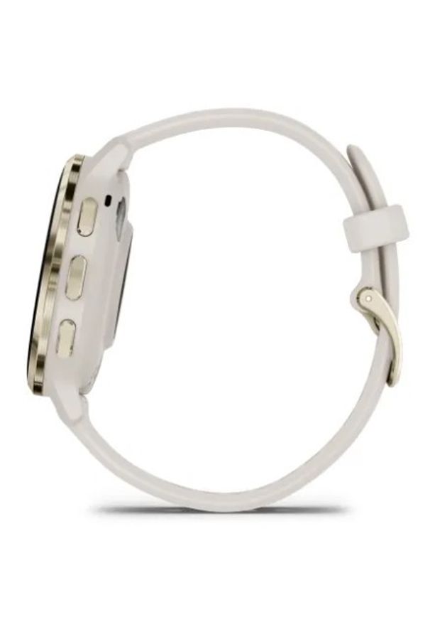 GARMIN - Garmin Venu 3s jasnozłota ramka z paskiem w kolorze ivory. Kolor: złoty. Styl: sportowy, casual