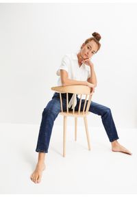 bonprix - Dżinsy straight, mid waist. Kolor: niebieski #3