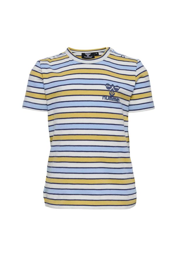 Koszulka dla chłopca niemowlaka Hummel Happy Me. Kolor: niebieski. Materiał: bawełna. Sport: joga i pilates