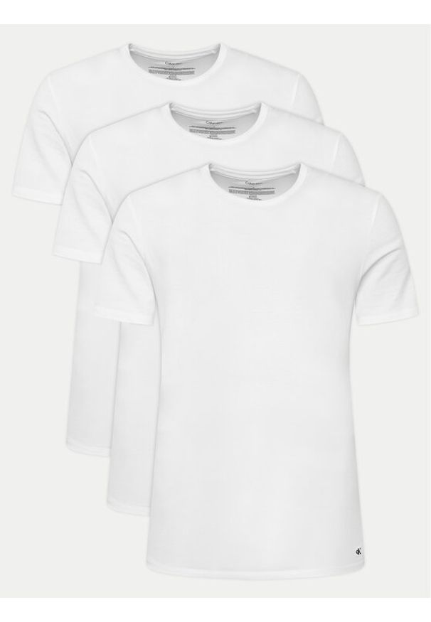Calvin Klein Underwear Komplet t-shirtów LV00NB4185 Biały Regular Fit. Kolor: biały. Materiał: syntetyk