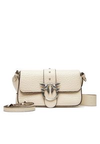 Pinko - PINKO Torebka Love One Mini Slouchy Fl Al 25-26 PLTT 104340 A2JU Écru. Materiał: skórzane #3