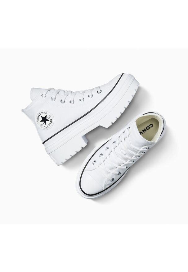 Adidasy Converse Con Buty Chuck Taylor As Lugged Heel, Kobiety. Kolor: biały. Materiał: materiał