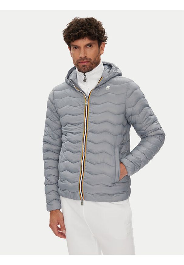 K-Way Kurtka przejściowa Jack K6121HW Szary Slim Fit. Kolor: szary. Materiał: syntetyk