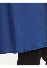 YAS Spódnica midi 26024213 Granatowy Regular Fit. Kolor: niebieski. Materiał: syntetyk #4