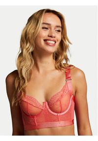 Hunkemöller Biustonosz z fiszbiną Hana 204675 Różowy. Kolor: różowy. Materiał: syntetyk #7