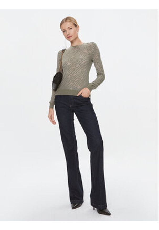 Guess Sweter W4RR28 Z3C90 Zielony Regular Fit. Kolor: zielony. Materiał: syntetyk