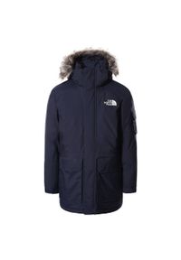 Kurtka turystyczna zimowa męska The North Face M Recycled Mcmurdo Parka. Kolor: niebieski. Sezon: zima