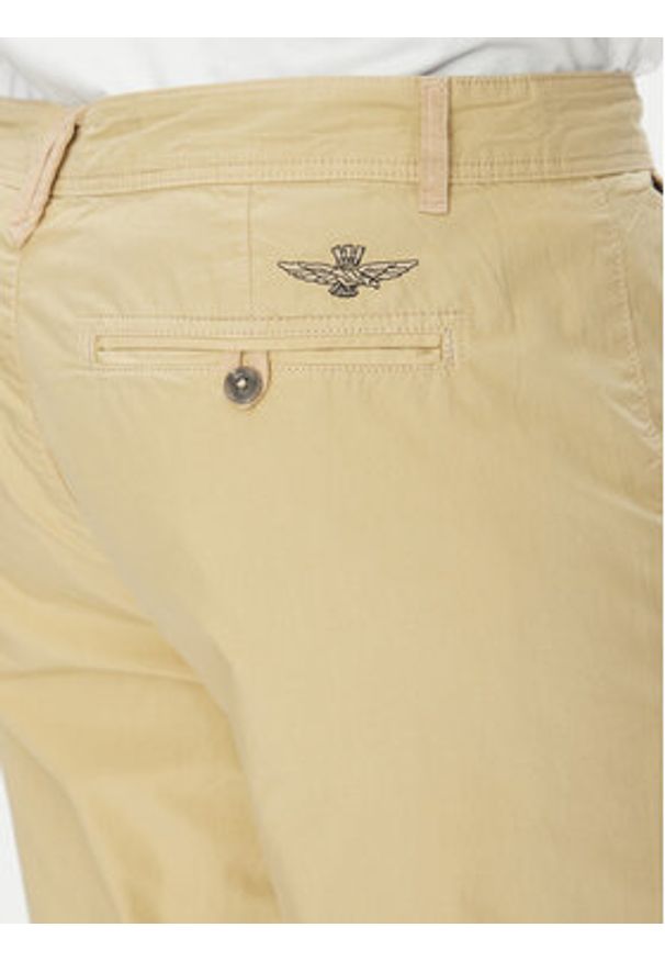 Aeronautica Militare Chinosy 251PA1654CT3505 Beżowy Regular Fit. Kolor: beżowy. Materiał: bawełna