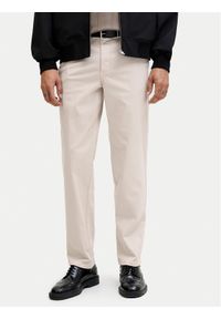 Jack & Jones Chinosy Lie Vance 12292970 Écru Regular Fit. Kolor: kremowy. Materiał: bawełna #1