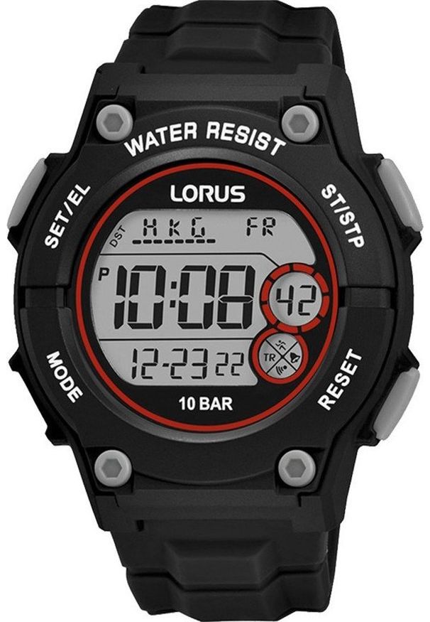 Zegarek Lorus Zegarek męski Lorus R2329PX9 czarny. Kolor: czarny