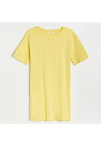 Reserved - Sukienka oversize - Żółty. Kolor: żółty. Typ sukienki: oversize #1