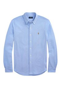 Polo Ralph Lauren Koszula 710979488001 Błękitny Regular Fit. Typ kołnierza: polo. Kolor: niebieski. Materiał: bawełna #4