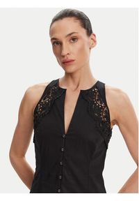 TwinSet - TWINSET Sukienka koktajlowa 251TT2090 Czarny Regular Fit. Kolor: czarny. Materiał: bawełna. Styl: wizytowy #5