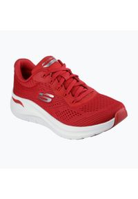 skechers - Buty damskie SKECHERS Arch Fit 2.0 Big League. Kolor: czerwony. Model: Skechers Sport. Sport: turystyka piesza