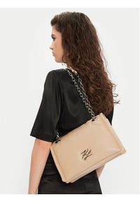 Karl Lagerfeld - KARL LAGERFELD Torebka A1W30173 Beżowy. Kolor: beżowy. Materiał: skórzane #1