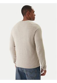 Jack & Jones Sweter Hill 12157321 Beżowy Regular Fit. Kolor: beżowy. Materiał: bawełna #3
