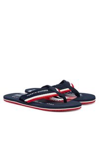 TOMMY HILFIGER - Tommy Hilfiger Japonki Patch Hilfiger Beach Sandal FM0FM05903 Granatowy. Kolor: niebieski. Materiał: materiał #3