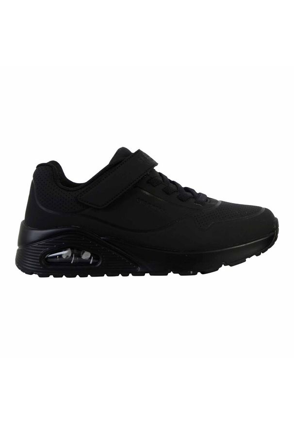 skechers - Buty do chodzenia dla dzieci Skechers Uno Air Blitz. Zapięcie: rzepy. Kolor: czarny. Materiał: syntetyk, materiał. Szerokość cholewki: normalna. Sport: turystyka piesza
