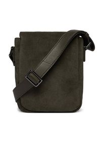 TOMMY HILFIGER - Tommy Hilfiger Saszetka Metal Logo Suede Crossbody Bag AM0AM14262 Zielony. Kolor: zielony. Materiał: skóra, zamsz #2