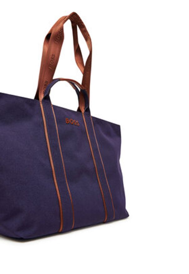 BOSS Torebka Palmah Tote 50546461 Granatowy. Kolor: niebieski