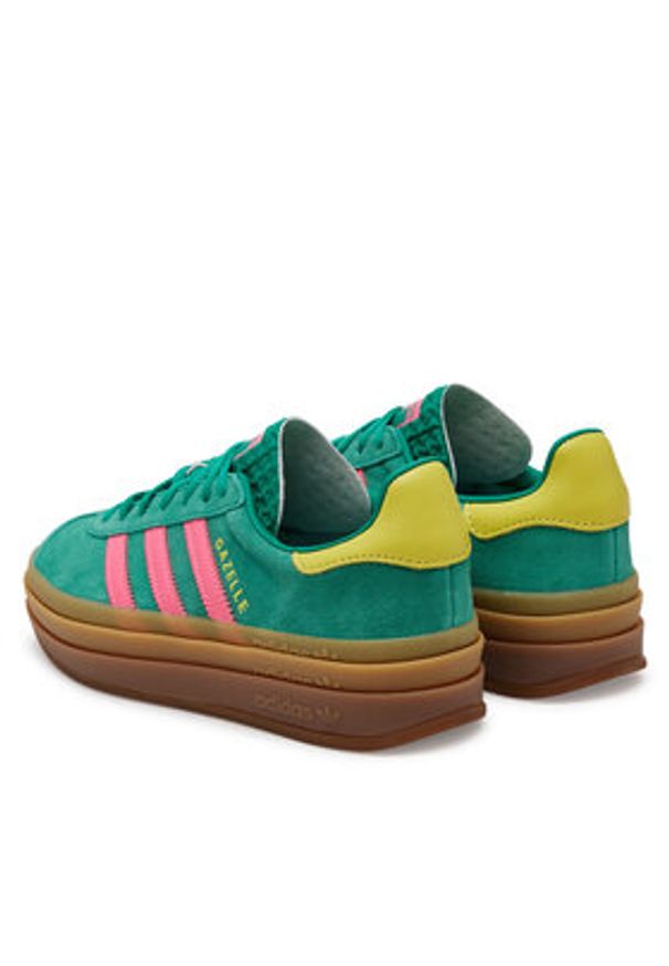 Adidas - adidas Sneakersy Gazelle Bold JH9668 Zielony. Kolor: zielony. Materiał: zamsz, skóra. Model: Adidas Gazelle