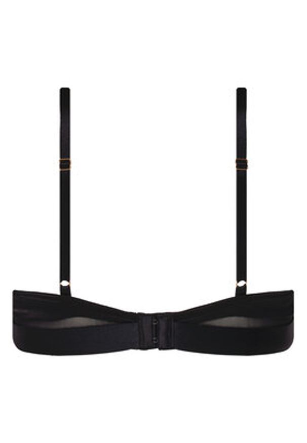 Hunkemöller Biustonosz z fiszbiną Colette 301142 Czarny. Kolor: czarny. Materiał: syntetyk