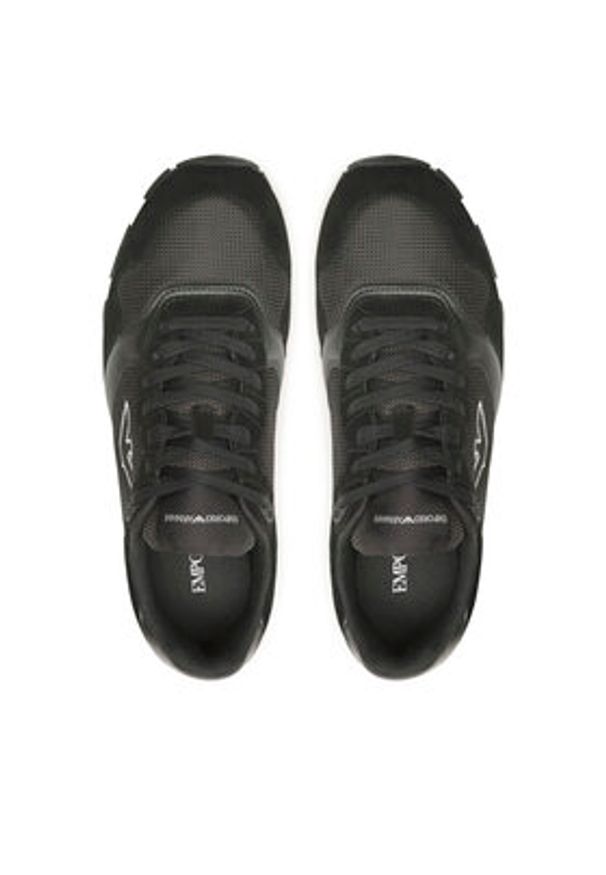 Emporio Armani Sneakersy X4X642 XN951 A083 Czarny. Kolor: czarny. Materiał: materiał
