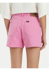 Lee Szorty jeansowe Carol 112350053 Różowy Regular Fit. Kolor: różowy. Materiał: bawełna #2