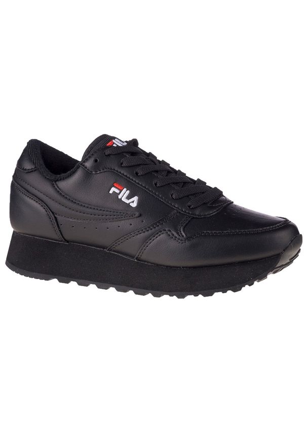 Fila Orbit Zeppa Low Wmn 1010311-12V. Kolor: czarny. Materiał: skóra. Szerokość cholewki: normalna