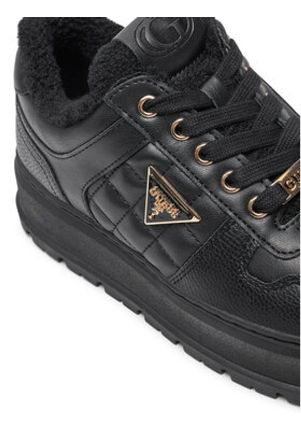 Guess Sneakersy Terria2 FLFTRR ELE12 Czarny. Kolor: czarny. Materiał: skóra