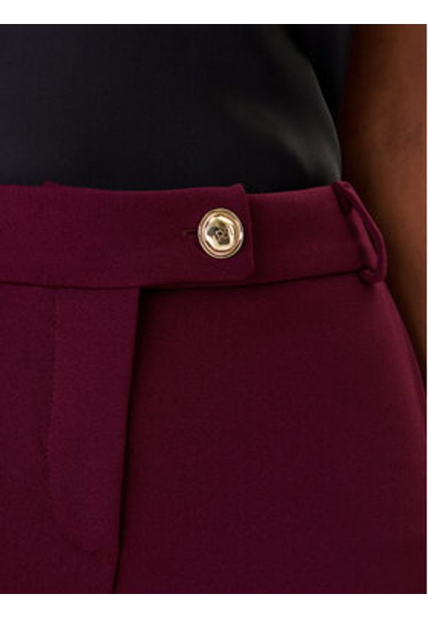 Rinascimento Chinosy CFC0126226003 Bordowy Slim Fit. Kolor: czerwony. Materiał: syntetyk