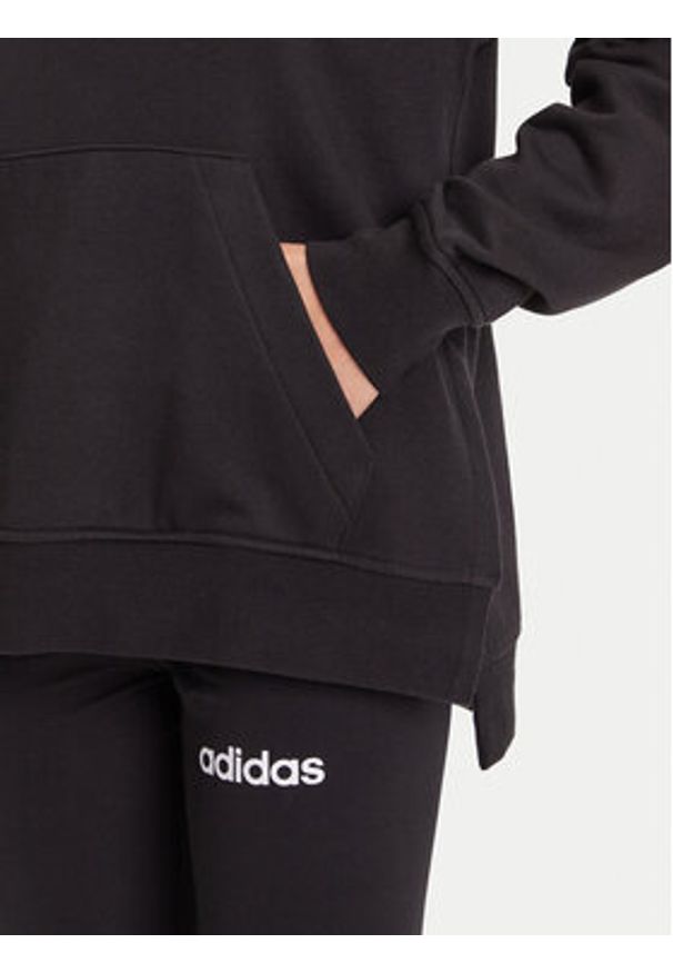 Adidas - adidas Dres Leisure JX0474 Czarny Regular Fit. Kolor: czarny. Materiał: bawełna