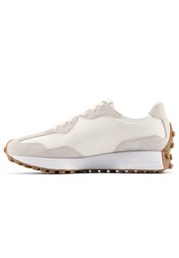 Buty damskie New Balance W327240 – beżowe. Okazja: na co dzień. Kolor: beżowy. Materiał: dresówka, guma, zamsz. Szerokość cholewki: normalna. Sezon: wiosna #3